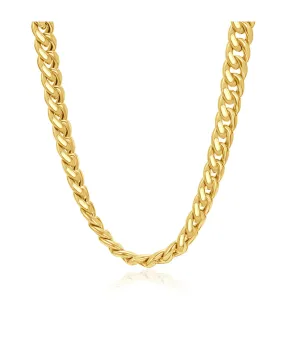 10K Yellow Gold Semi-Solid 24 Cuban Link Chain