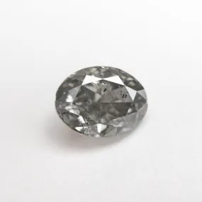 1.51ct 8.15x6.27x3.80mm Fancy Grey Oval Brilliant 27055-01