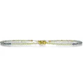 18k Bead and Multicolored Sapphire Bracelet