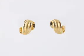 18k Yellow Gold Scroll Earrings (4.34g.)