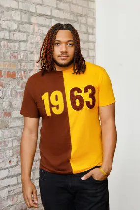 1963 Half Brown/Gold Chenille T-Shirt