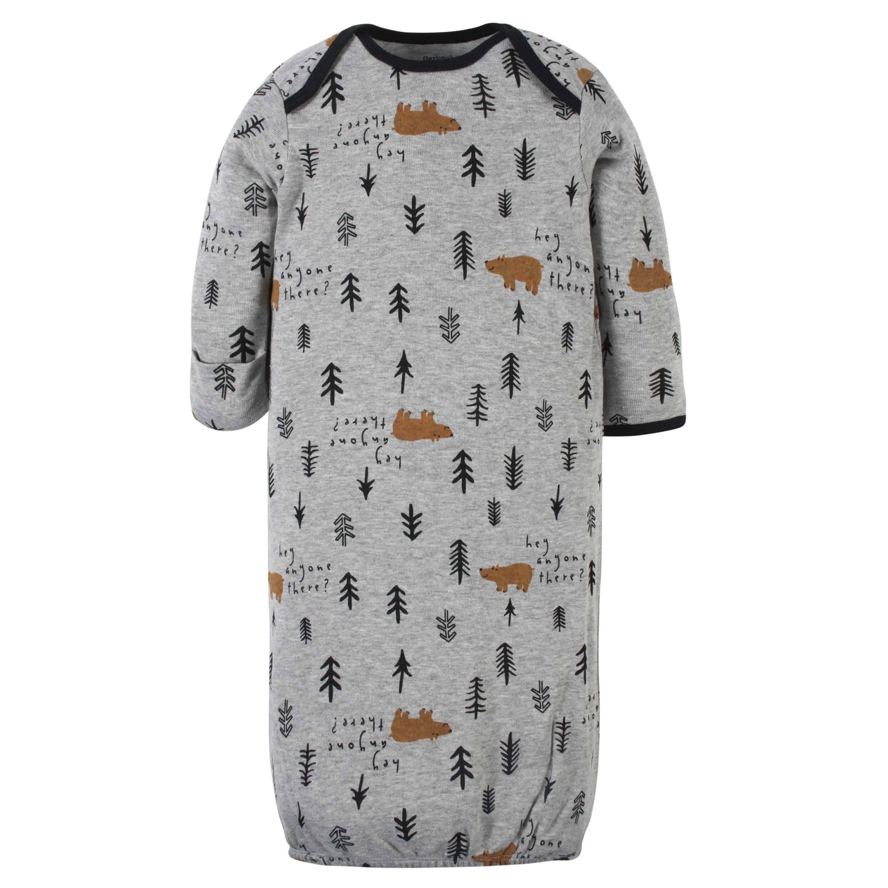 2-Pack Baby Boys Bear Gowns