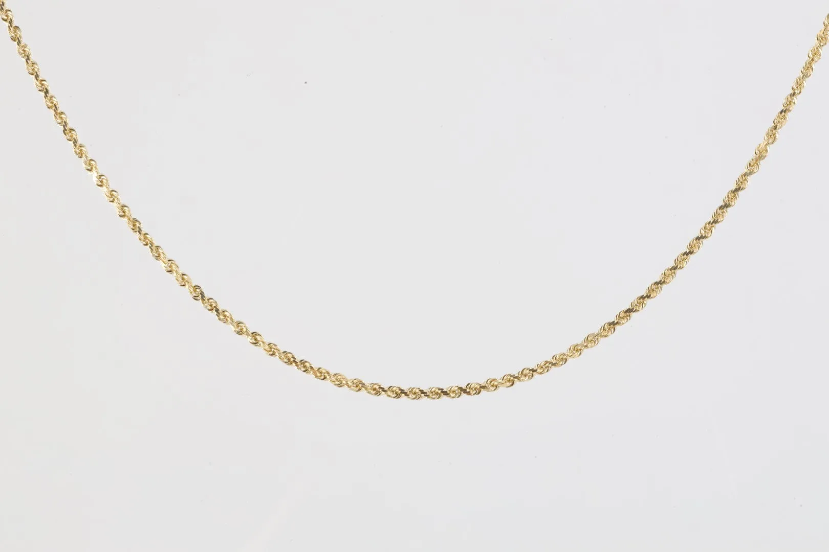 20" 14k Yellow Gold Twisted Rope Chain Necklace (4.56g.)