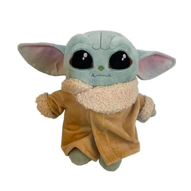 22Cm Star Wars Baby Yoda Mandalorian Pluche Toys Pp Katoen Stuffed Animals Children's Birthday Gifts Kerstcadeaus