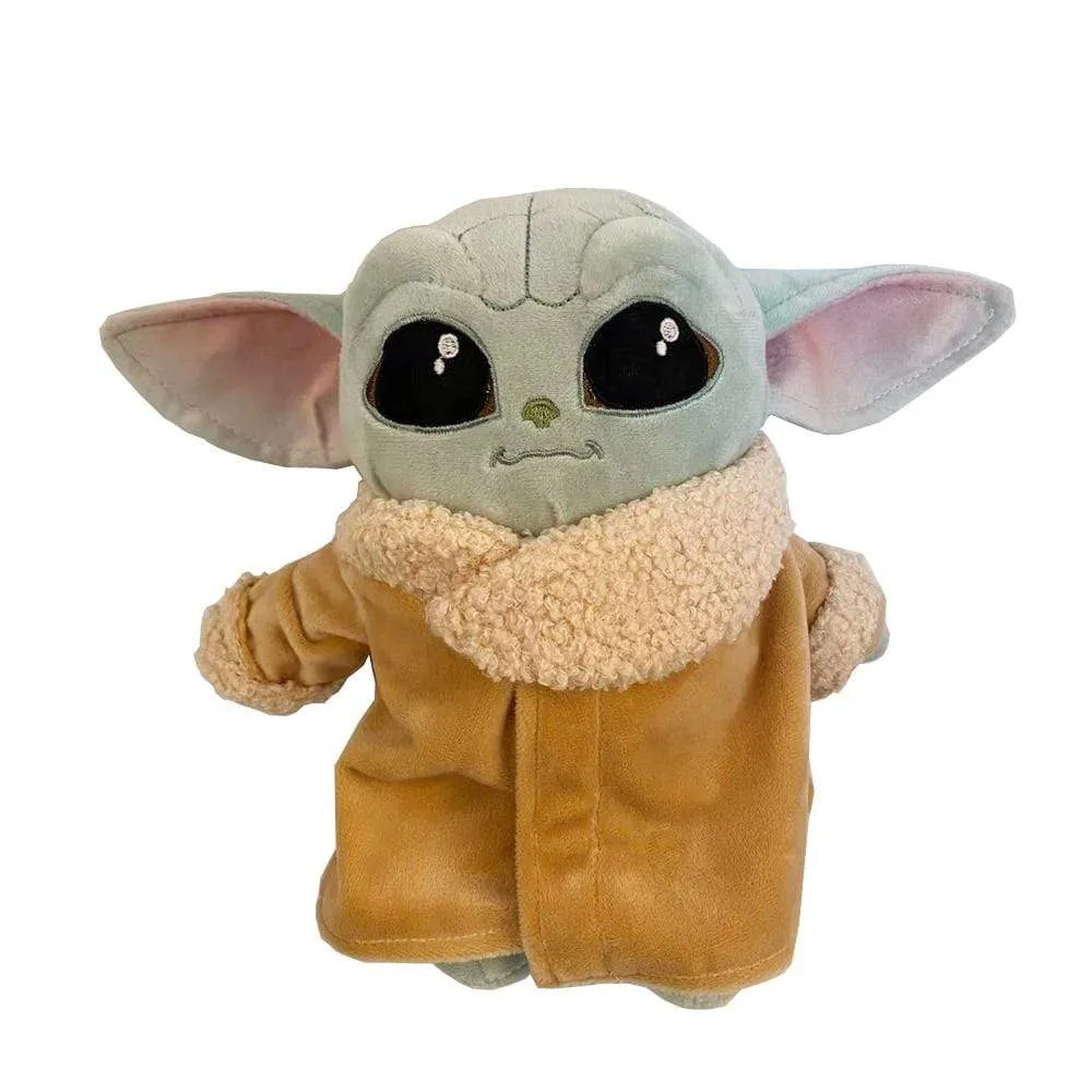 22Cm Star Wars Baby Yoda Mandalorian Pluche Toys Pp Katoen Stuffed Animals Children's Birthday Gifts Kerstcadeaus