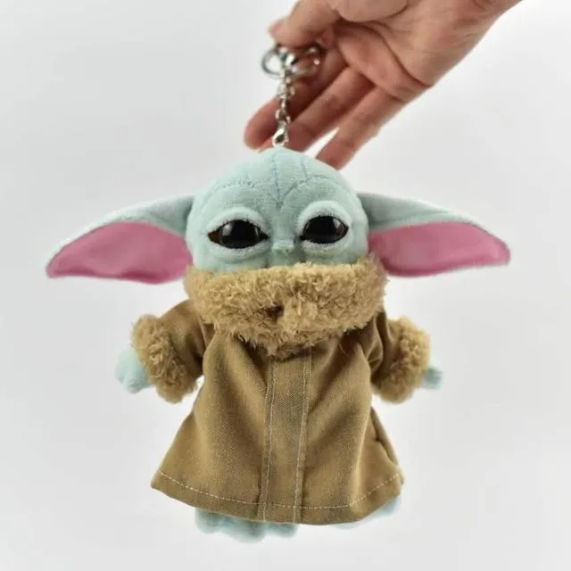 22Cm Star Wars Baby Yoda Mandalorian Pluche Toys Pp Katoen Stuffed Animals Children's Birthday Gifts Kerstcadeaus