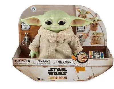 22Cm Star Wars Baby Yoda Mandalorian Pluche Toys Pp Katoen Stuffed Animals Children's Birthday Gifts Kerstcadeaus