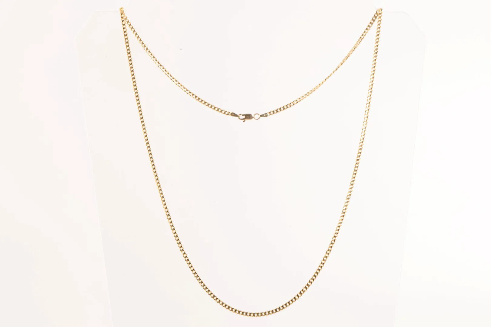 24.5" 14k Yellow Gold Cuban Chain Necklace (12.23g.)