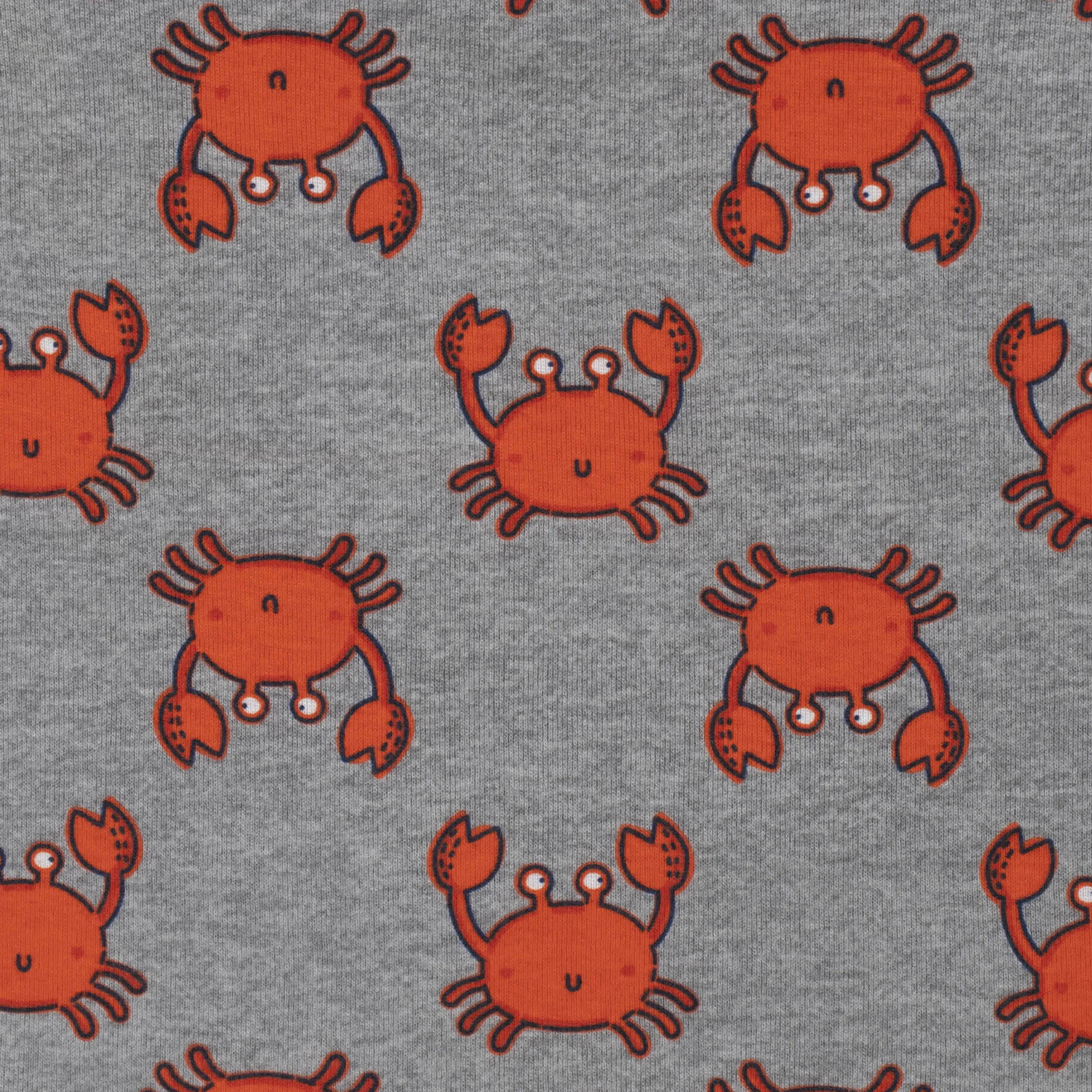 4-Piece Boys Crab Snug Fit Cotton Pajamas