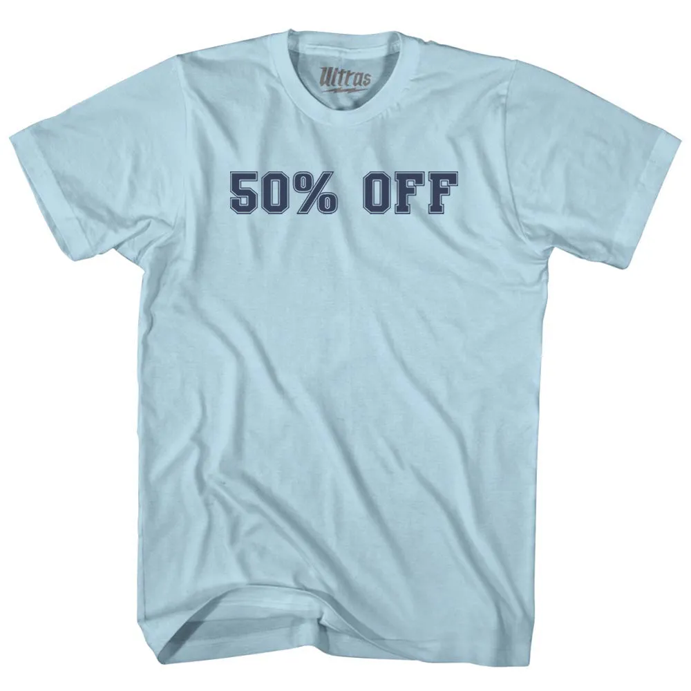 50% OFF Adult Cotton T-shirt