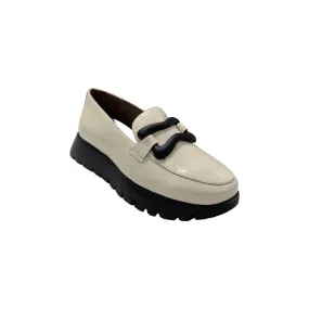 A2430 Off White Platform Loafer