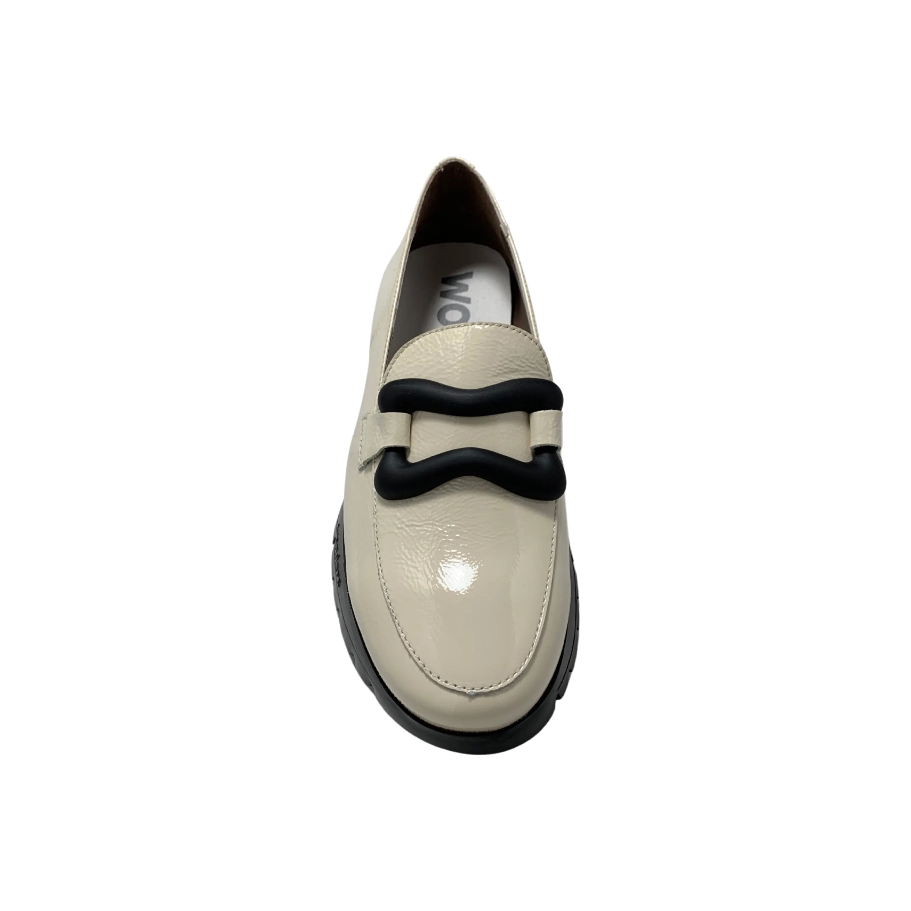 A2430 Off White Platform Loafer