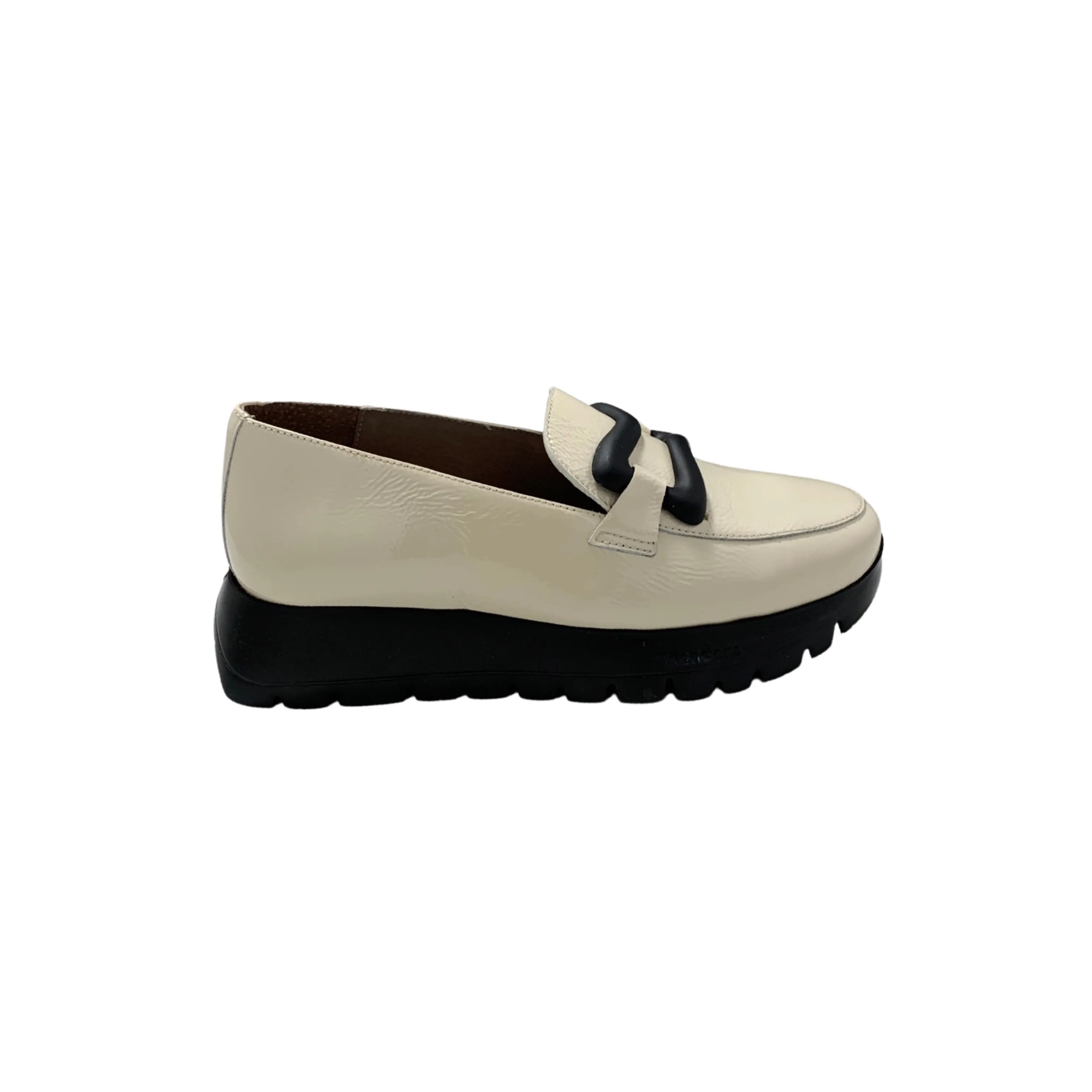 A2430 Off White Platform Loafer