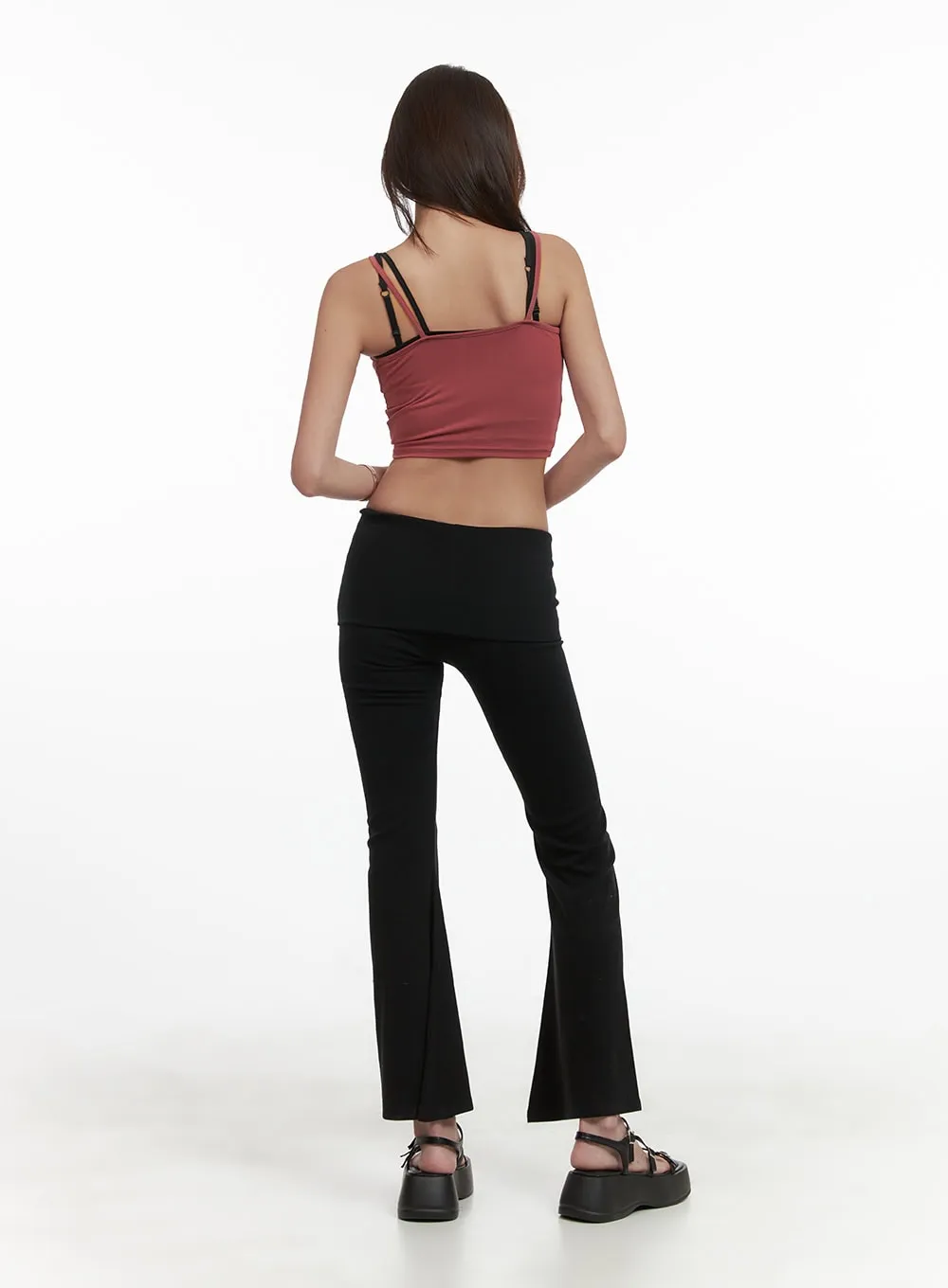 Activewear Bootcut Wrap Leggings CY423