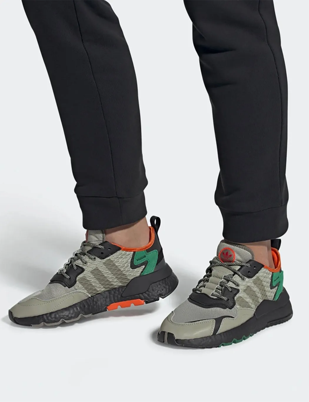 adidas Nite Jogger Shoes (EE5569) - Black / Seasame / Orange