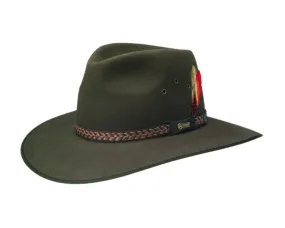 Akubra 'Tablelands' in Brown Olive