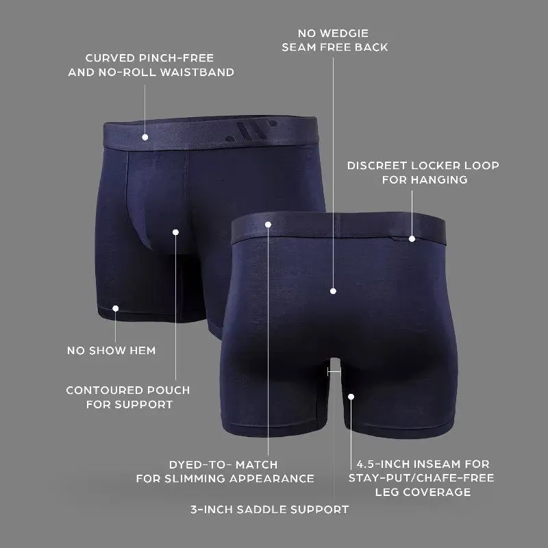 ALPHX Comfort Class Boxer Brief - Athletic Fit - Maritime Navy Blue | ALPHX.com