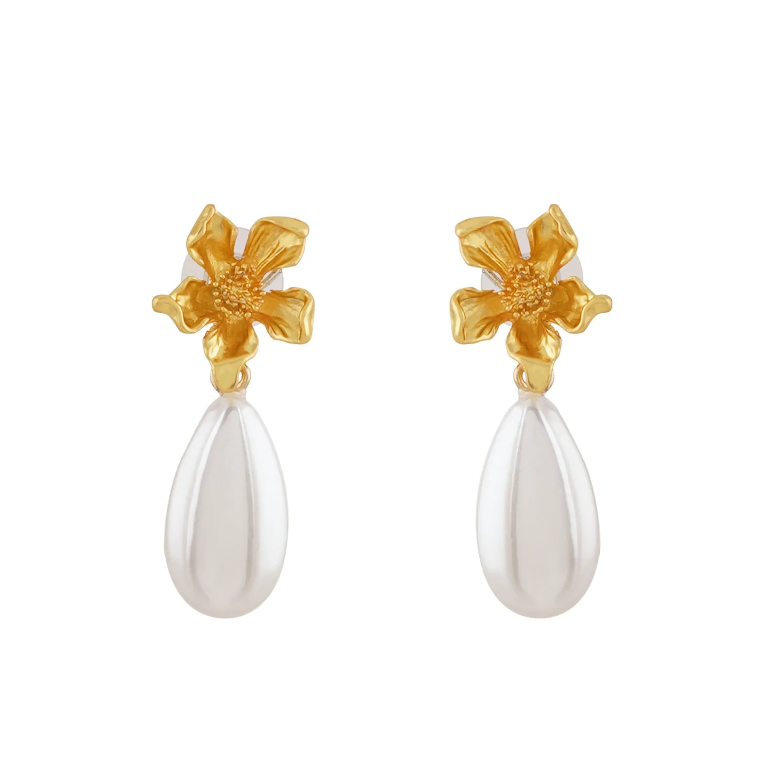 Amaryllis Gold Earrings