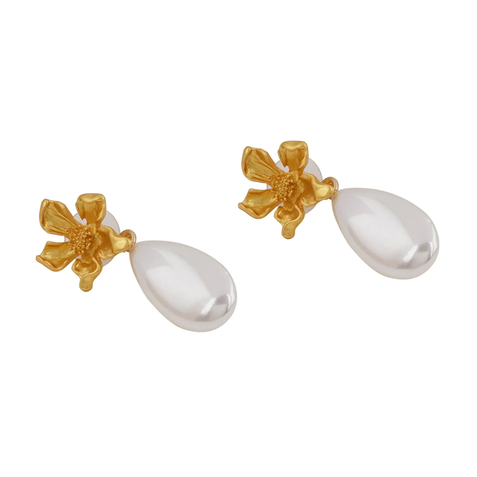 Amaryllis Gold Earrings