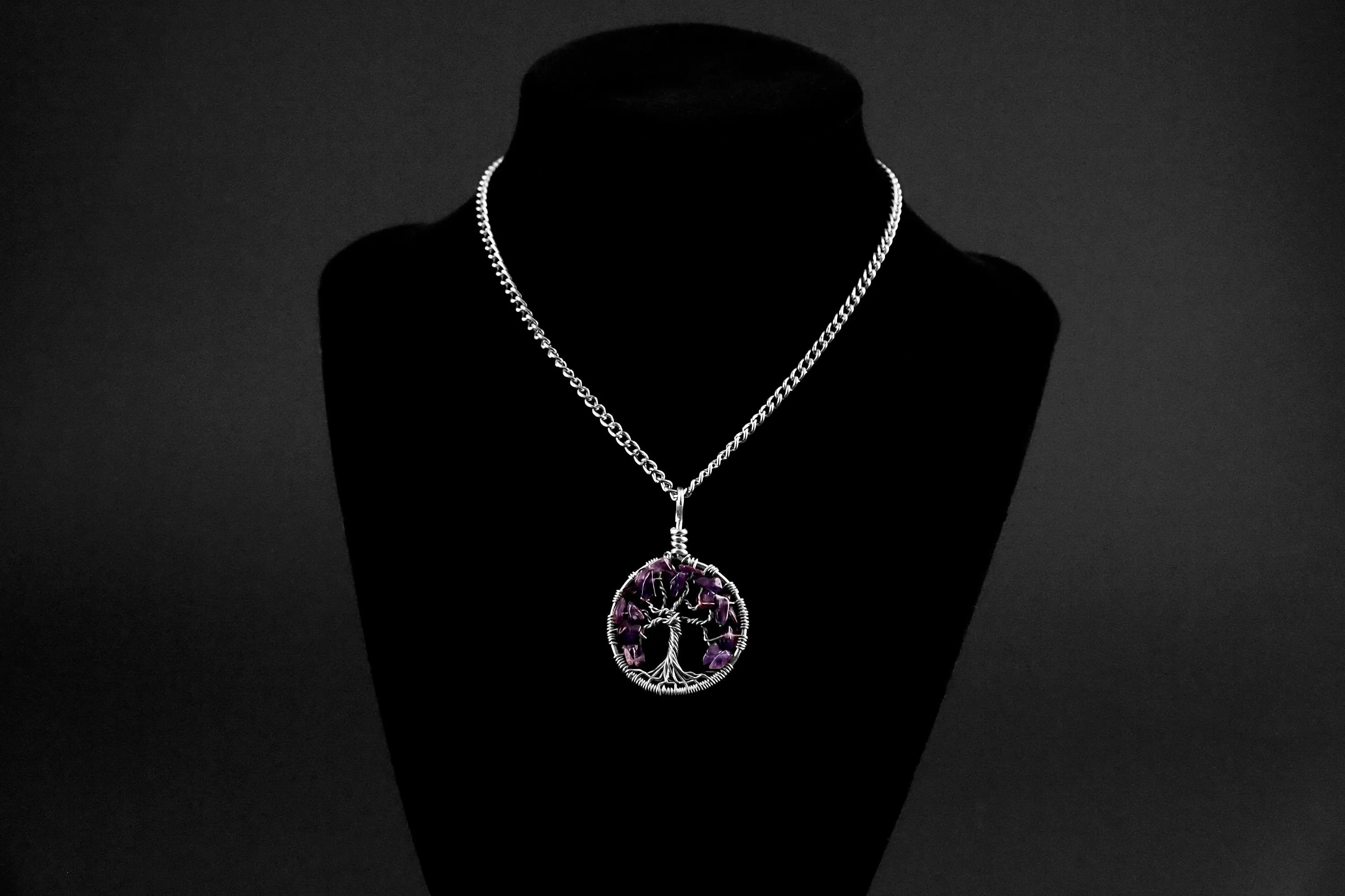 Amethyst Tree of Life Pendant