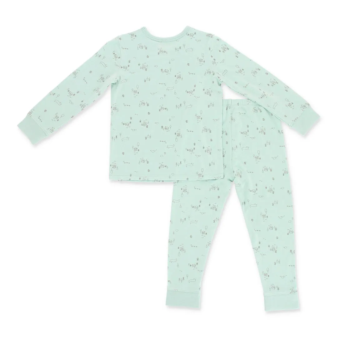 An Adventure Bamboo Kid Jammies Pyjamas Set (Green)