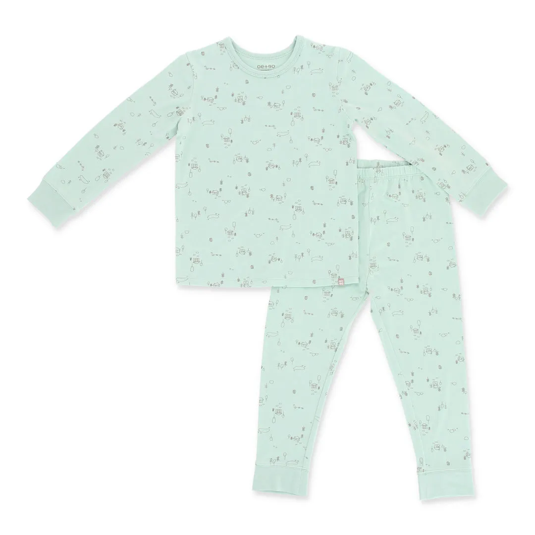 An Adventure Bamboo Kid Jammies Pyjamas Set (Green)