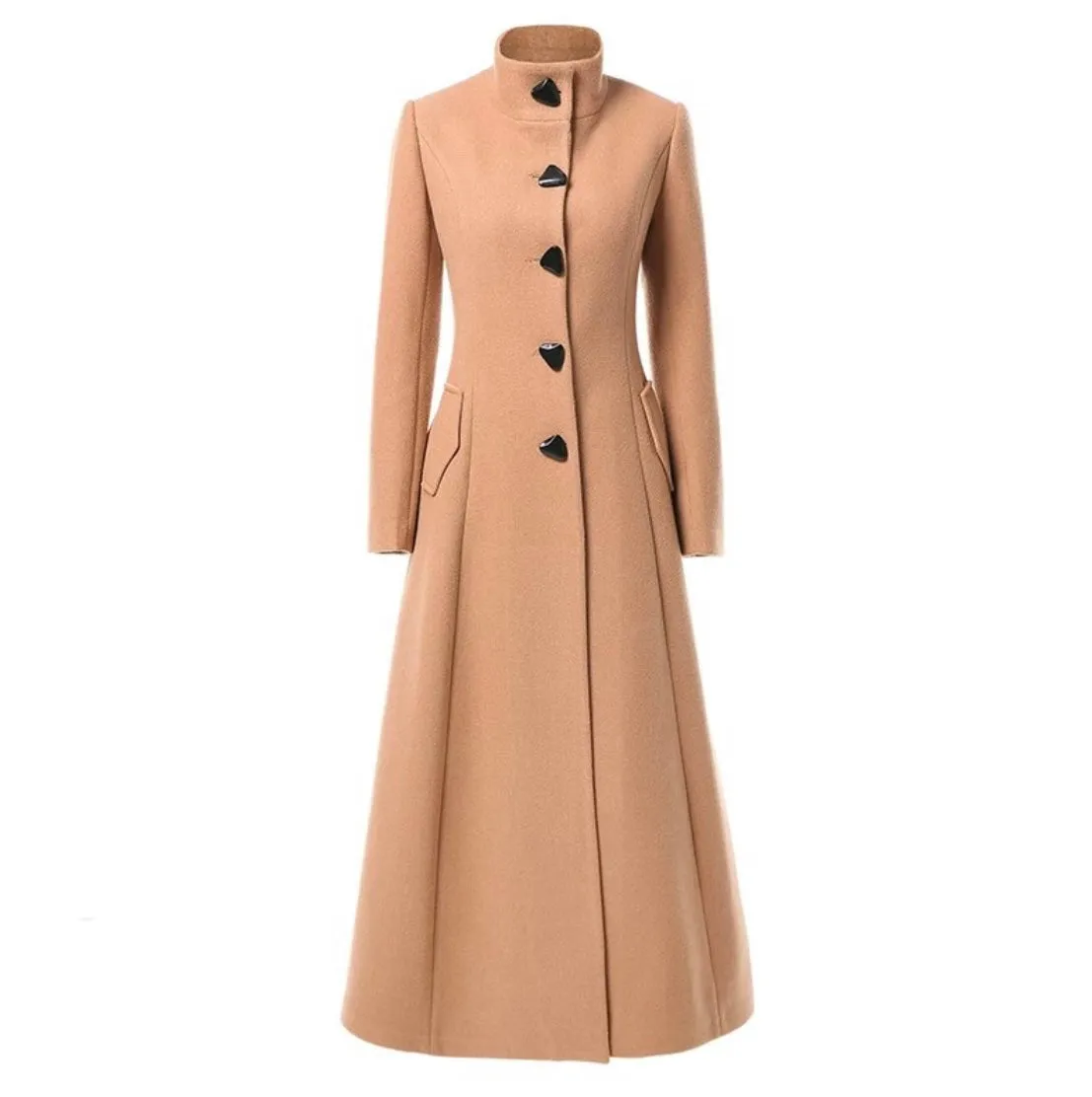 Années 60 Manteau Long Rétro Jackie O