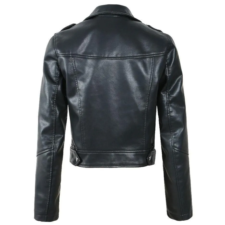 Années 60 Veste Simili-cuir Biker Rockabilly