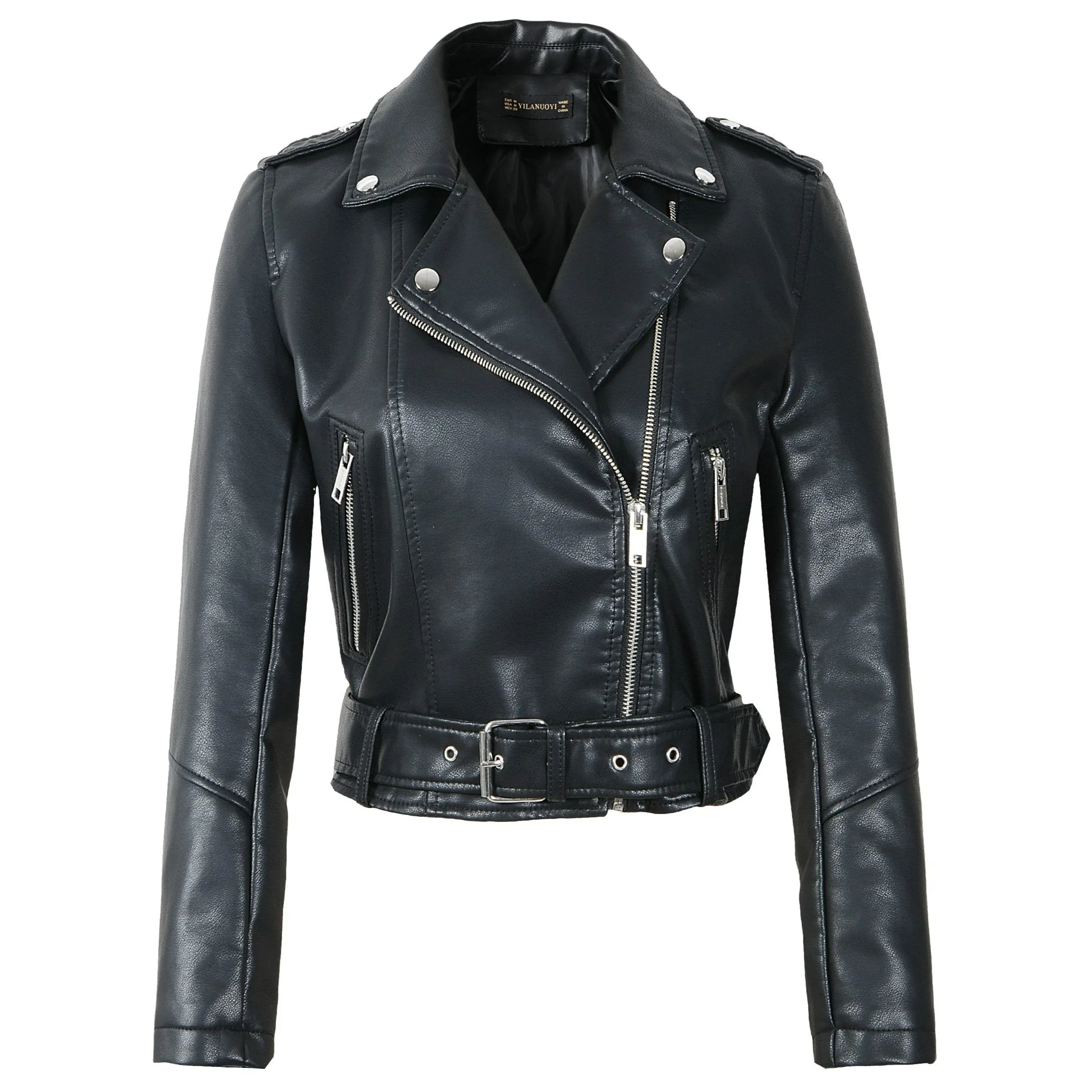 Années 60 Veste Simili-cuir Biker Rockabilly