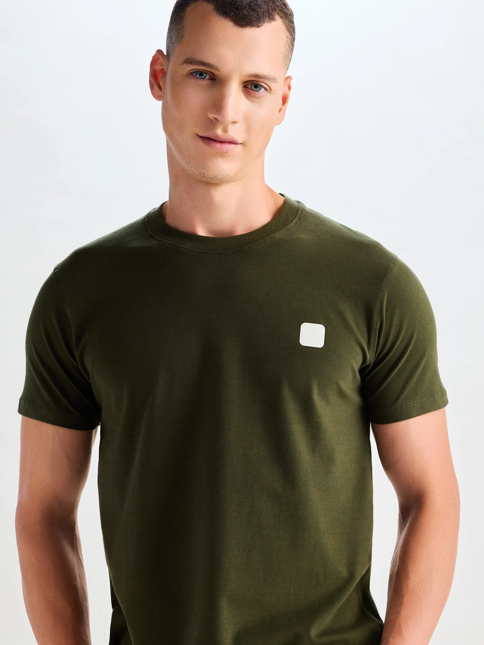 Army Green Ultra Soft Stretch T-Shirt