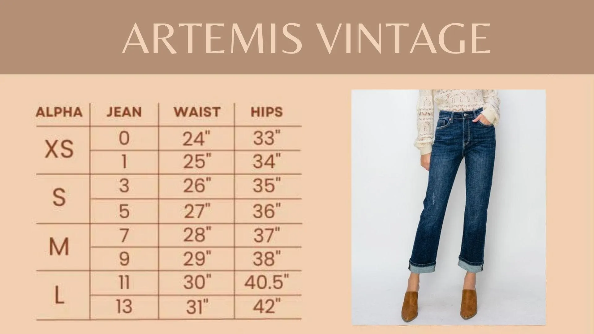 Artemis Vintage Ultra High Rise Relaxed Flare Jeans