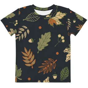 Autumn leaves Kids crew neck t-shirt