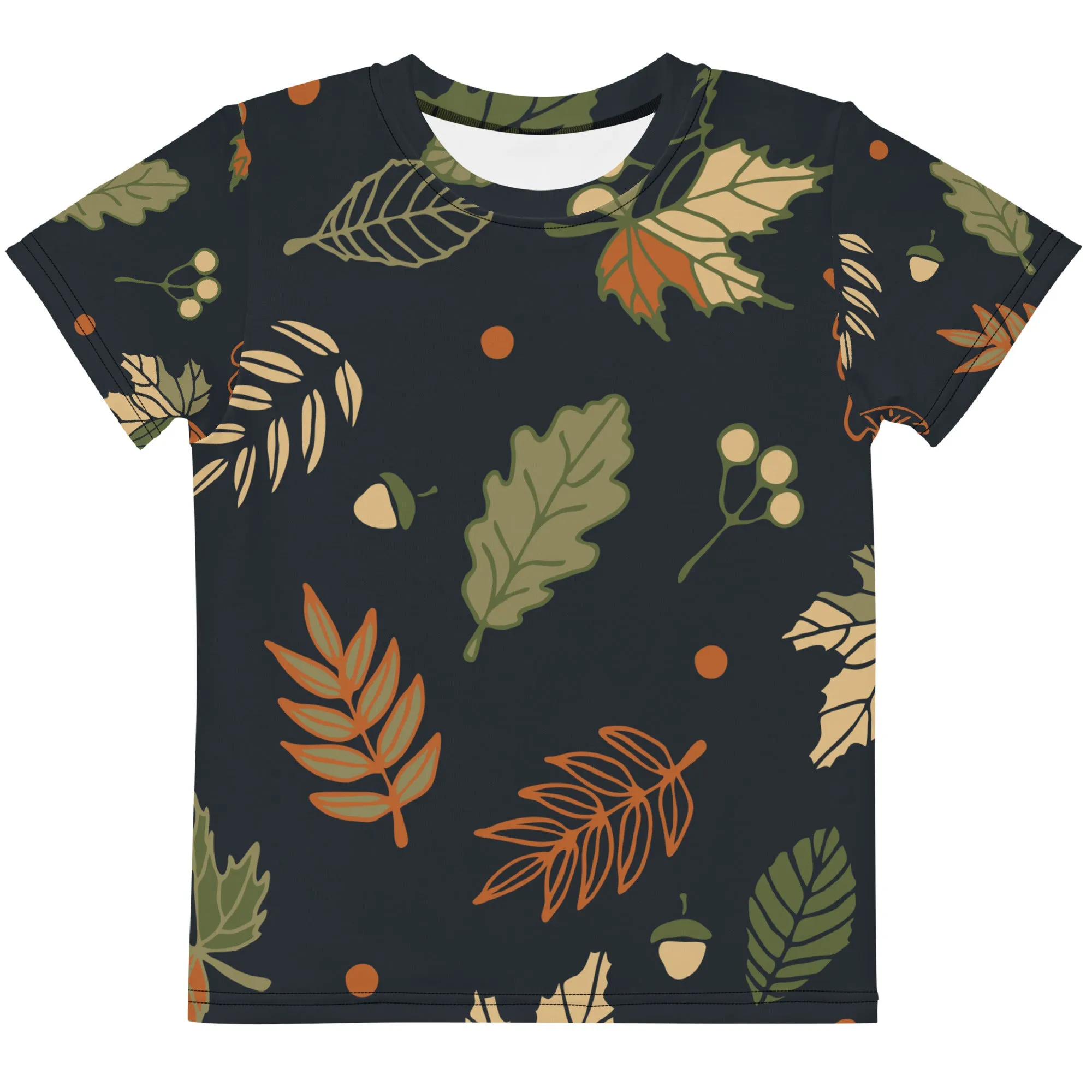 Autumn leaves Kids crew neck t-shirt