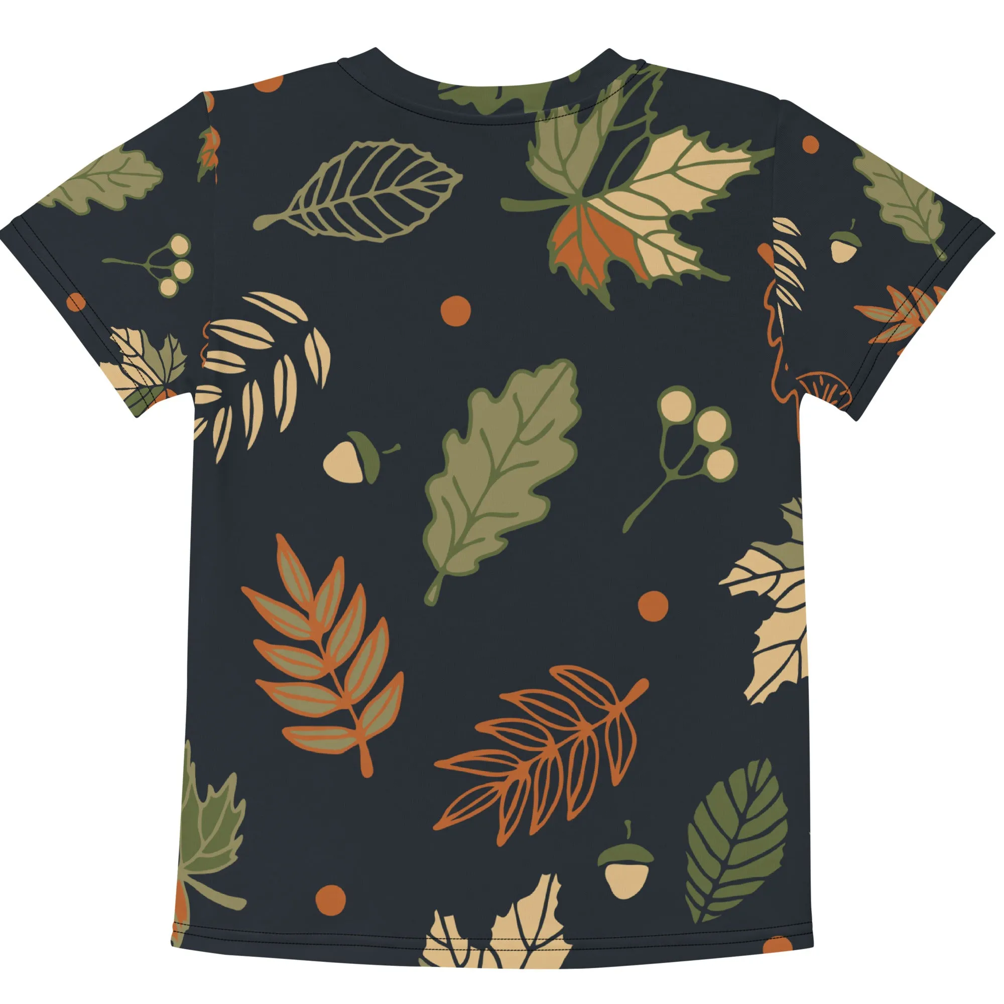 Autumn leaves Kids crew neck t-shirt