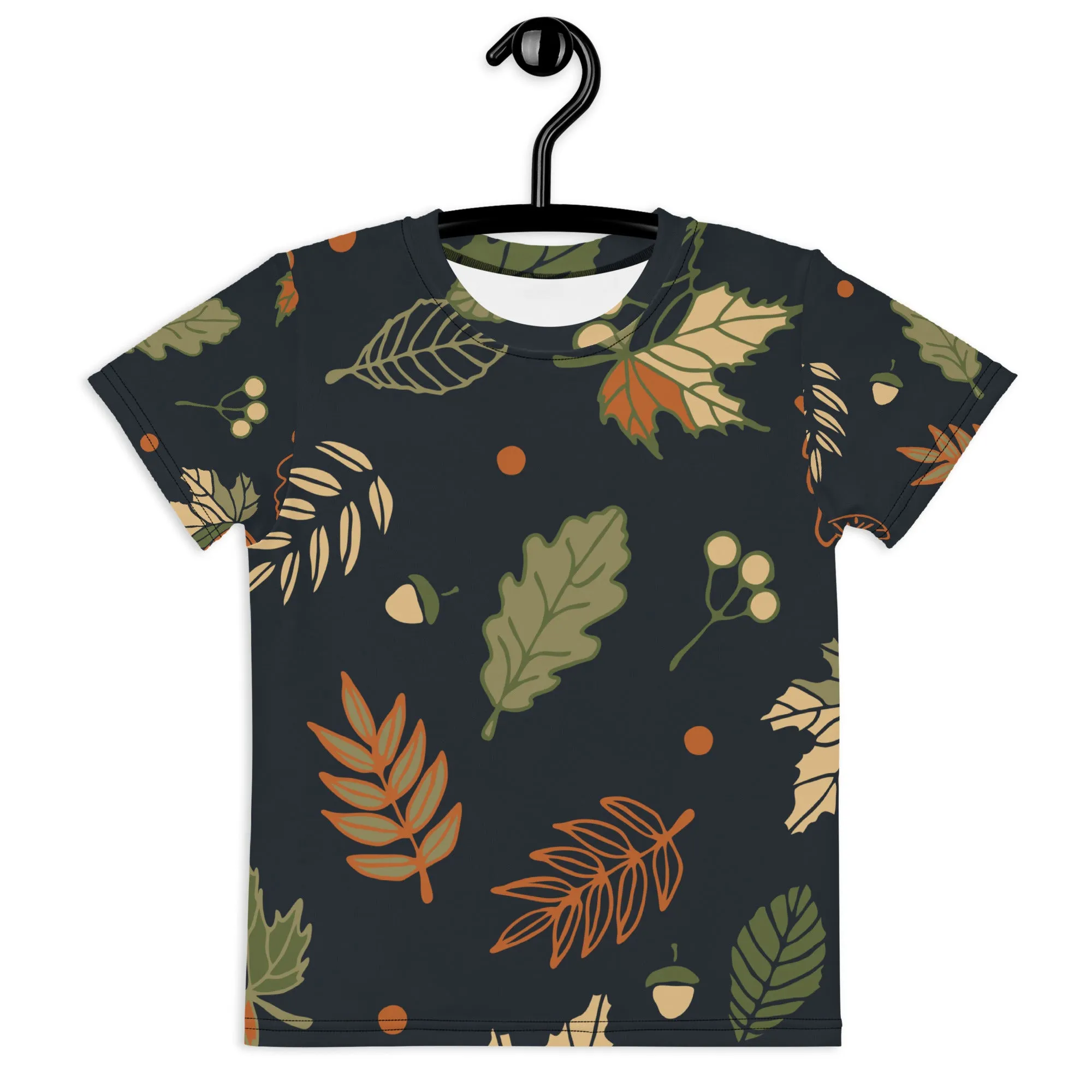 Autumn leaves Kids crew neck t-shirt