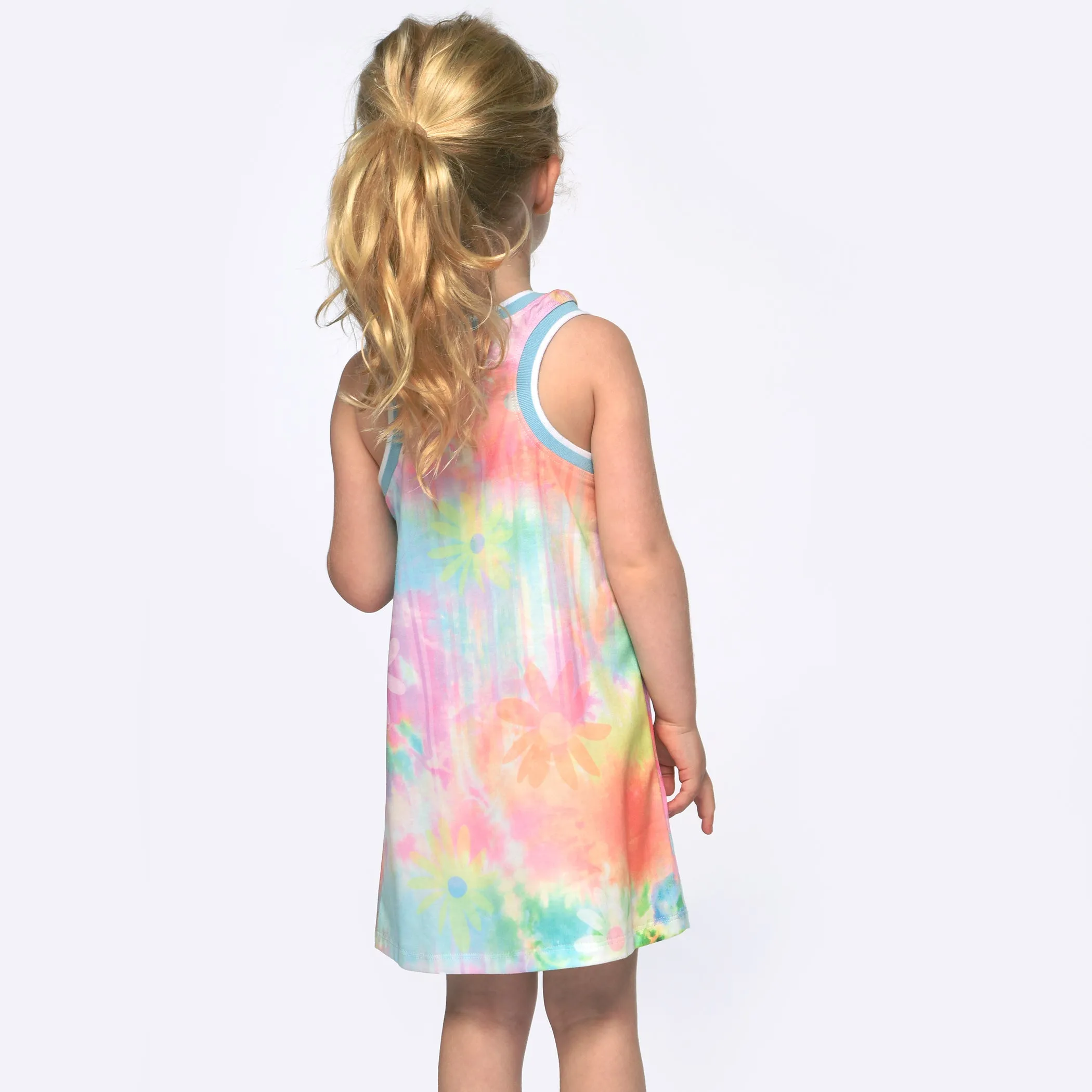 Baby Sara Peace Sign Print A-Line Dress