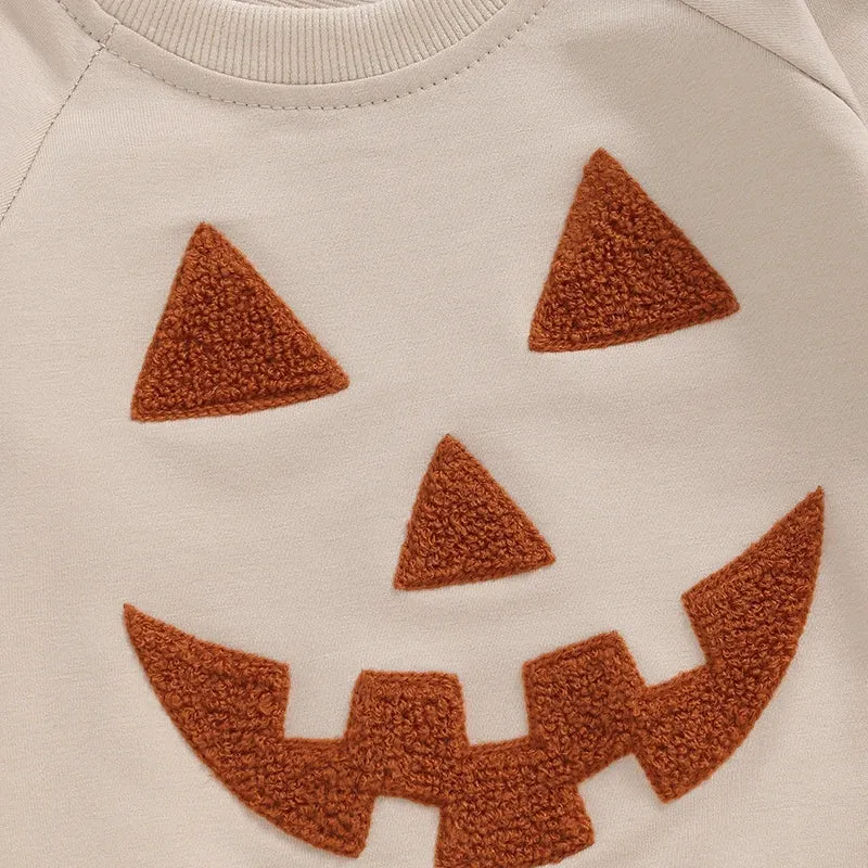 Baby/Toddler Boys Halloween Jack O'Lantern Face Sweatshirt