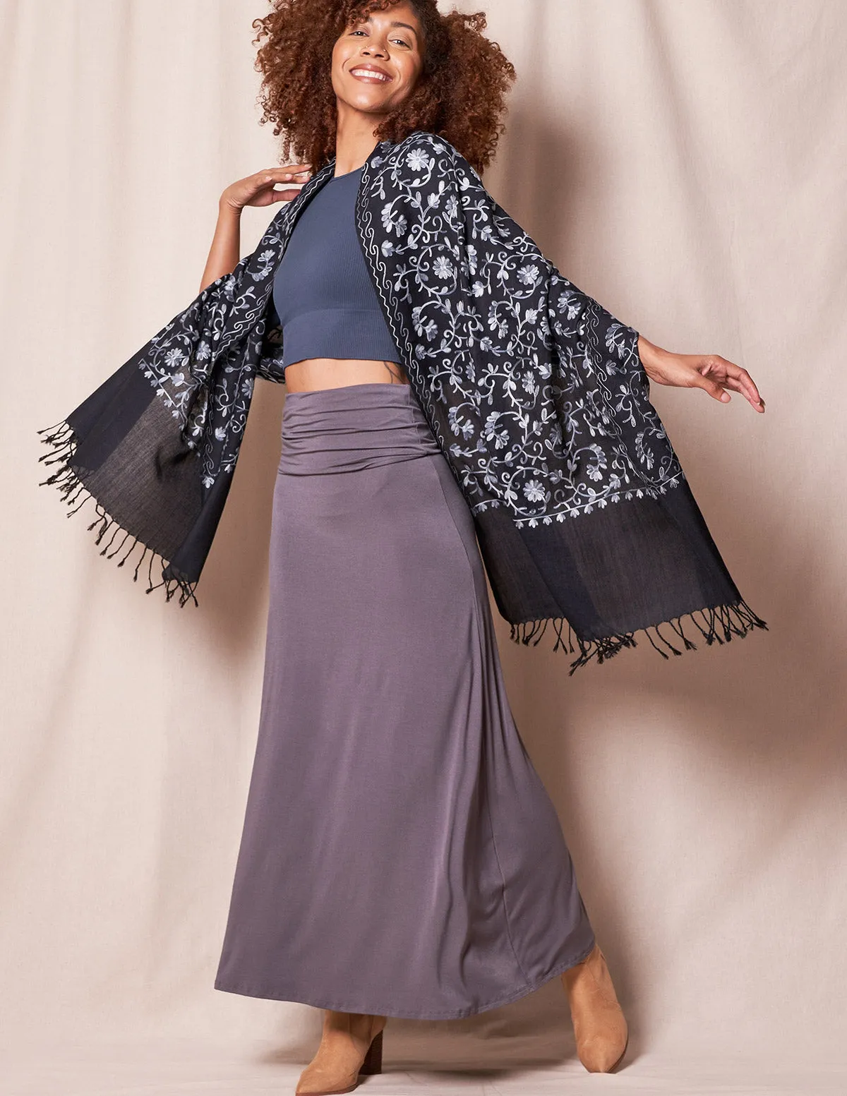 Bamboo Classic Maxi Skirt