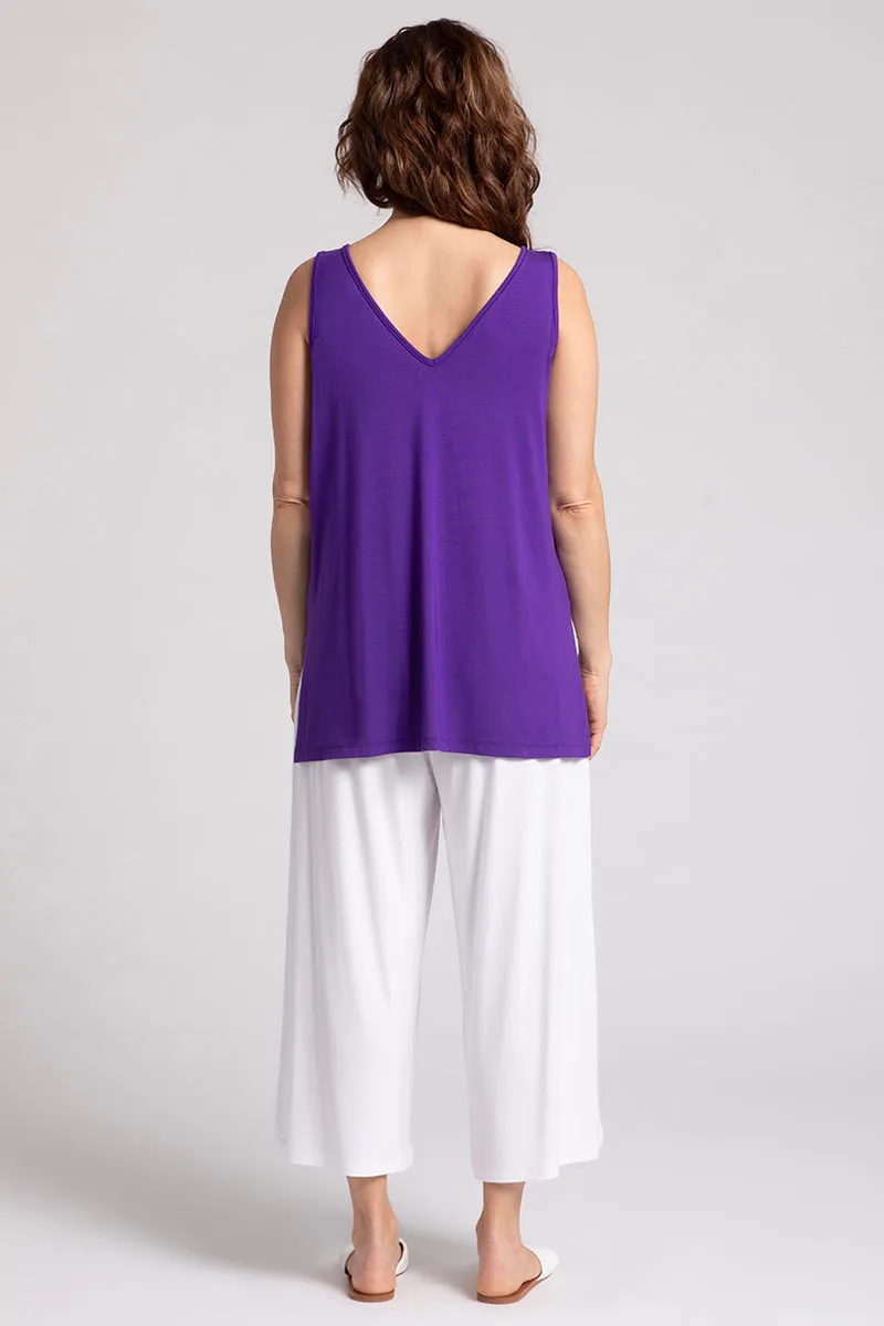 Bamboo Reversible Go To Tank | Violet