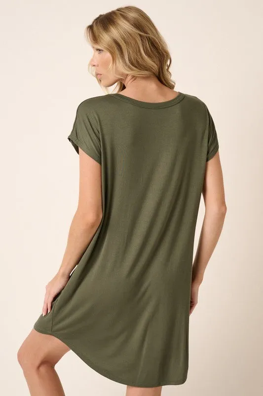 Bamboo Short Sleeve Dress