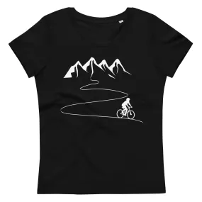 Berge - Kurve Linie - Radfahren -   - Women's Fitted Eco Tee | Stanley/Stella STTW032