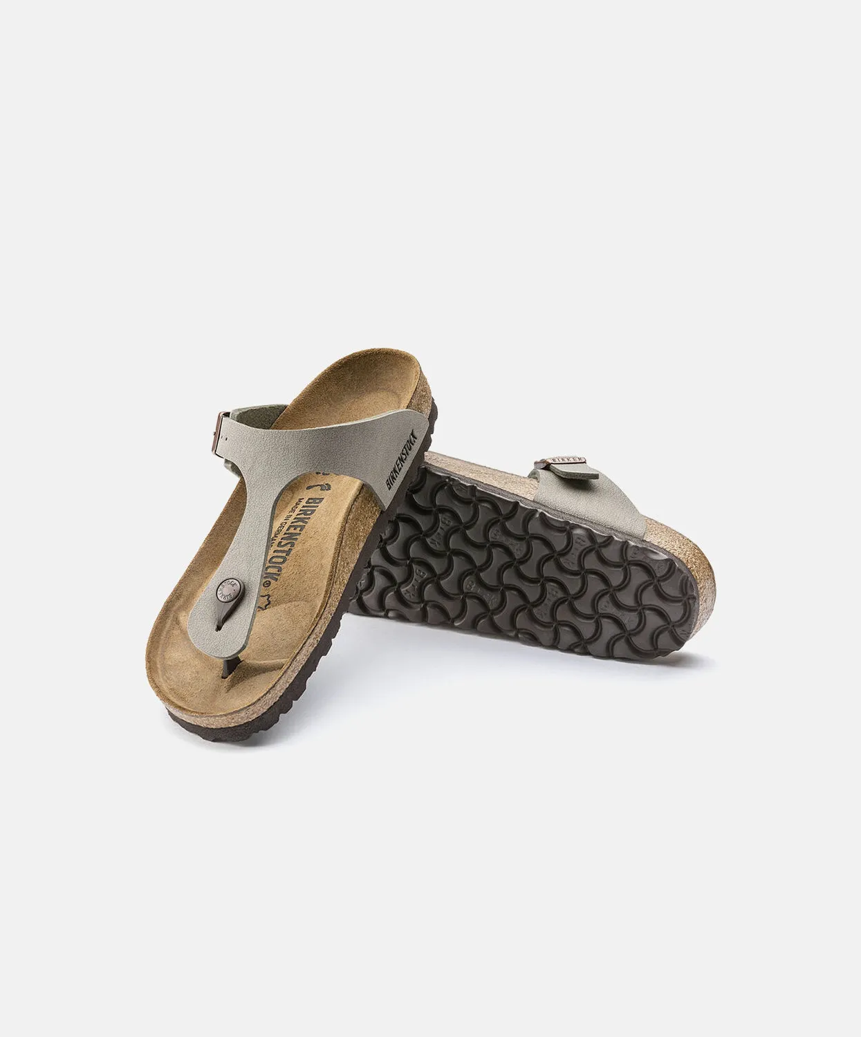 Birkenstock Gizeh BirkiBuc Stone Sandals