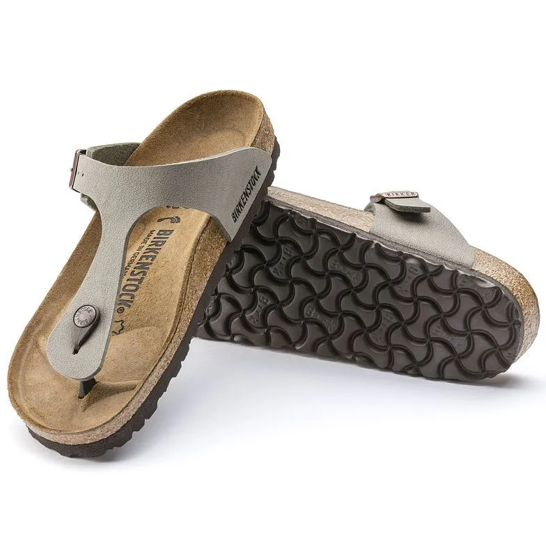 Birkenstock Gizeh BirkiBuc Stone Sandals