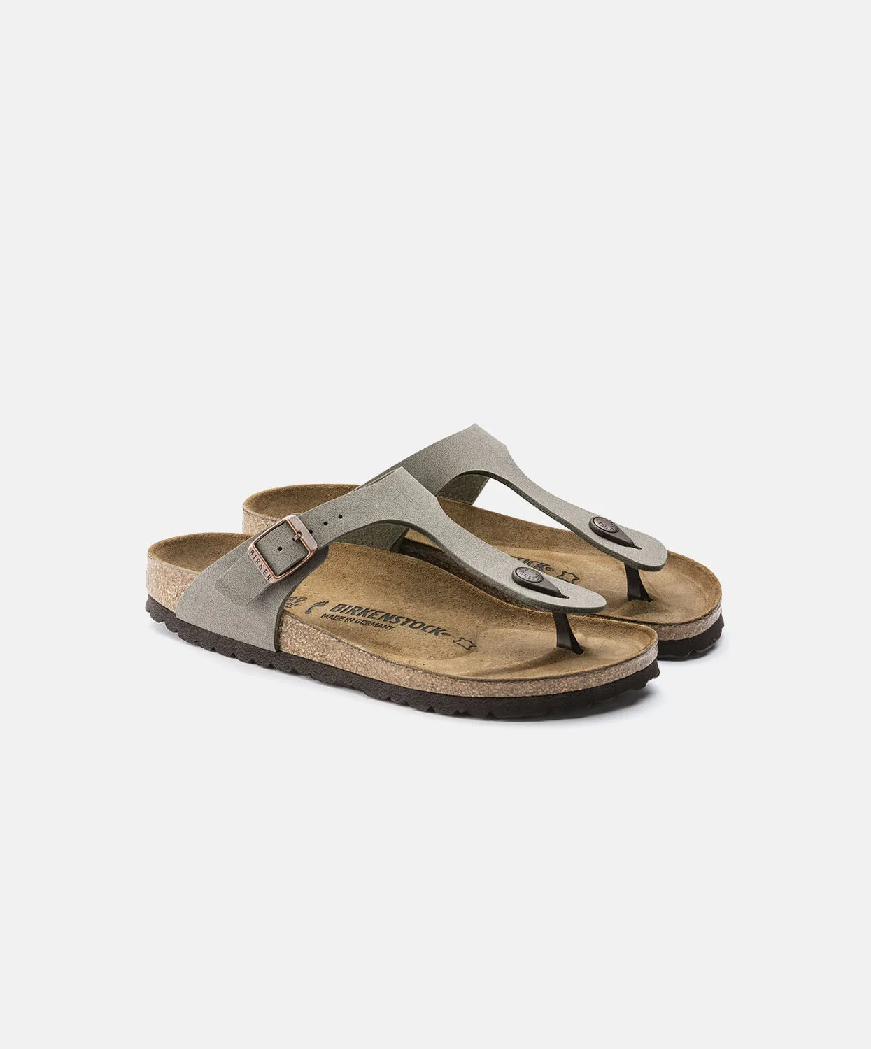 Birkenstock Gizeh BirkiBuc Stone Sandals