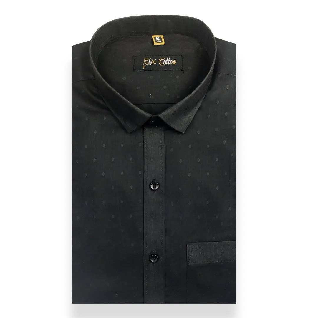 Black Color 100% Cotton Lawn Finish Shirt For Men