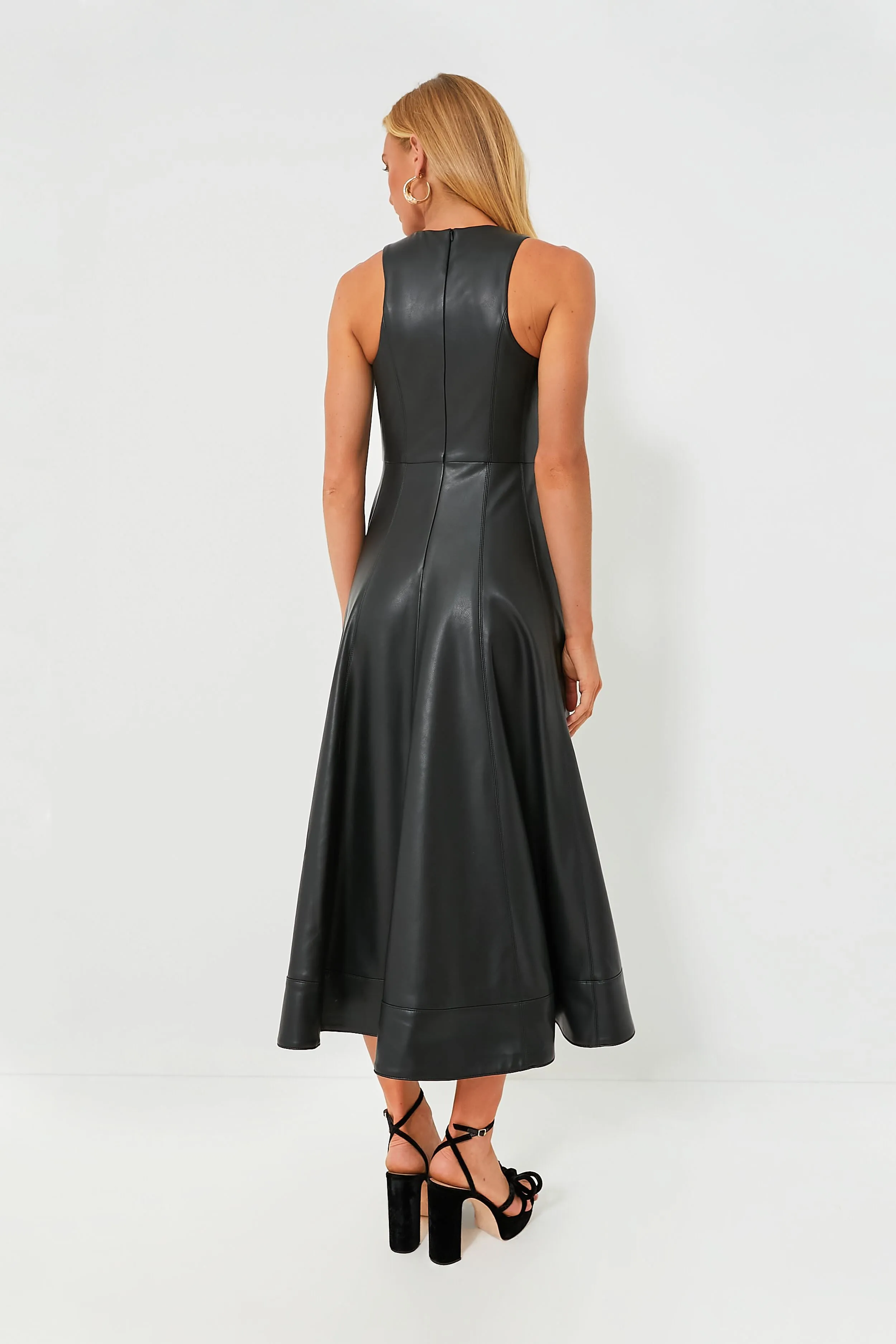 Black Soline Midi Dress