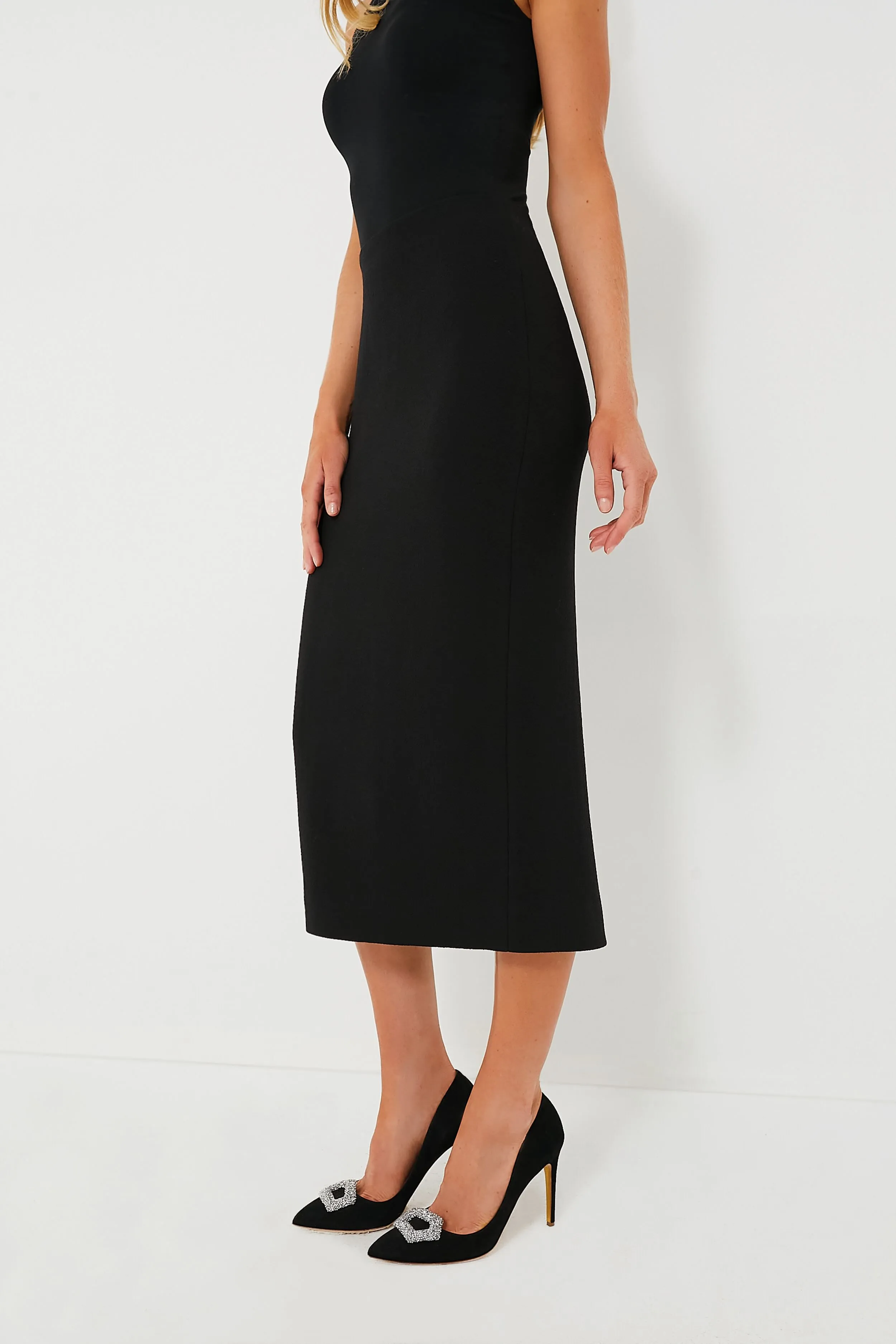 Black Yasmeen Midi Skirt