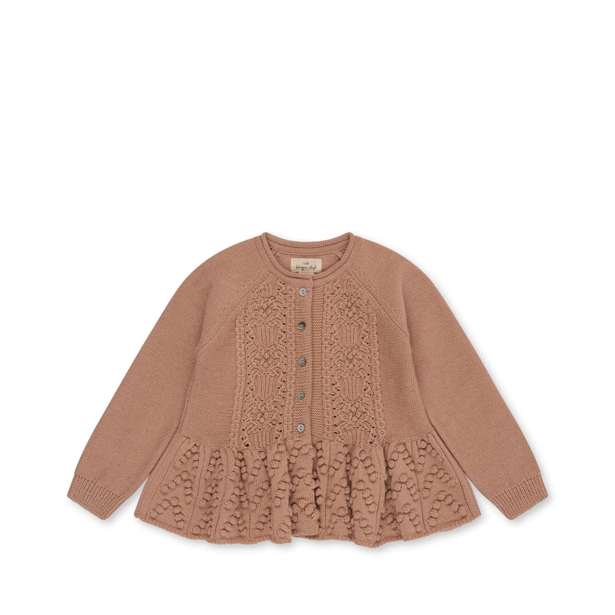 Cabby Frill Cardigan - Maple Sugar