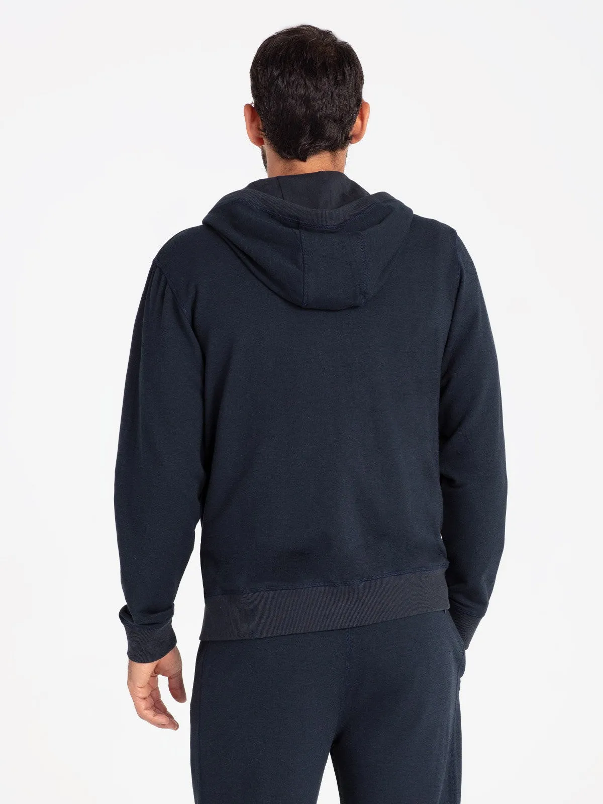 Cale Bambo Fleece Hoodie - NAVY