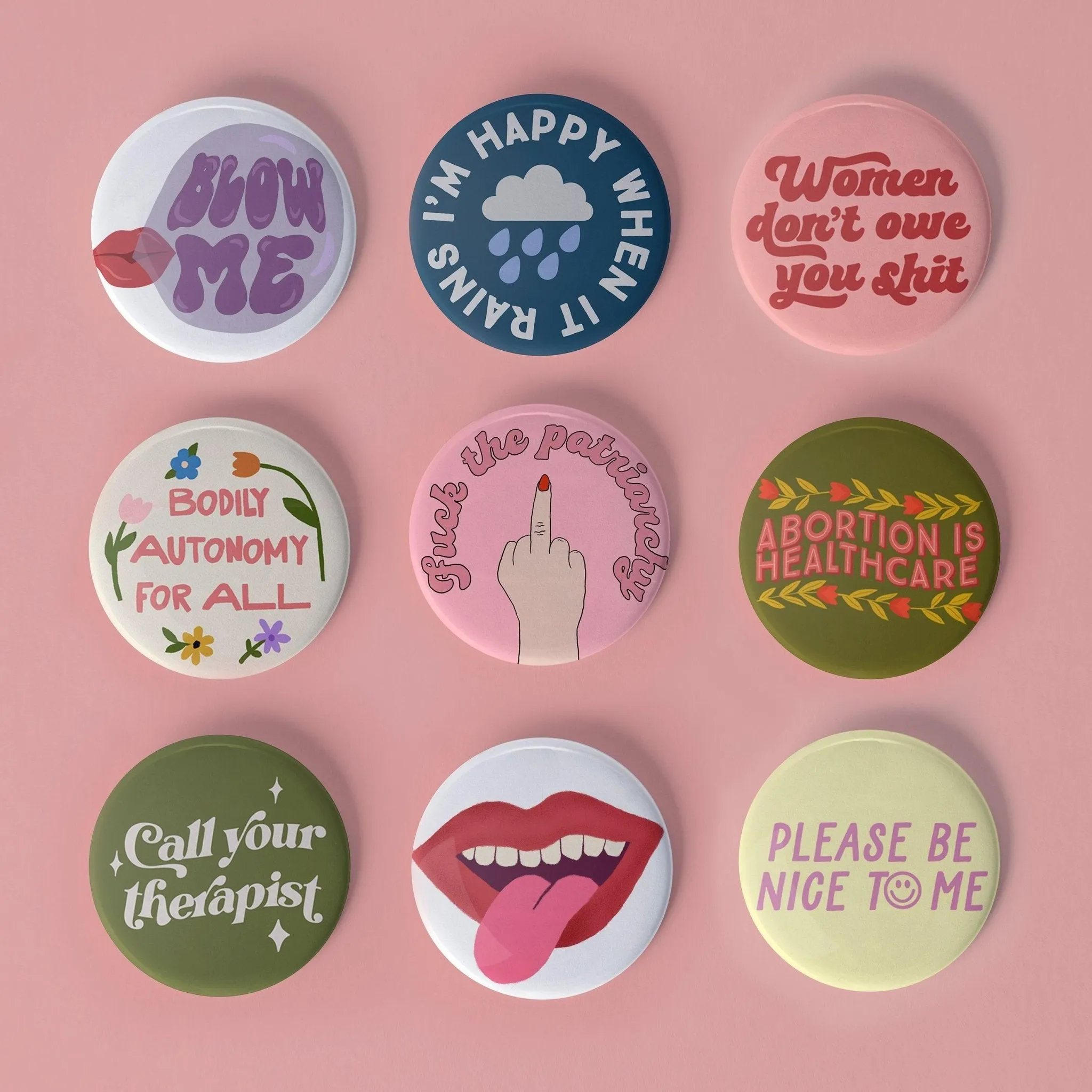 Call your therapist pinback button